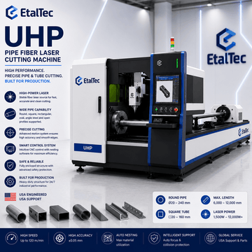 EtalTec UHP 650 Ultra-Heavy Pipe Fiber Laser Cutting Machine USA — 20kW - UmproTech
