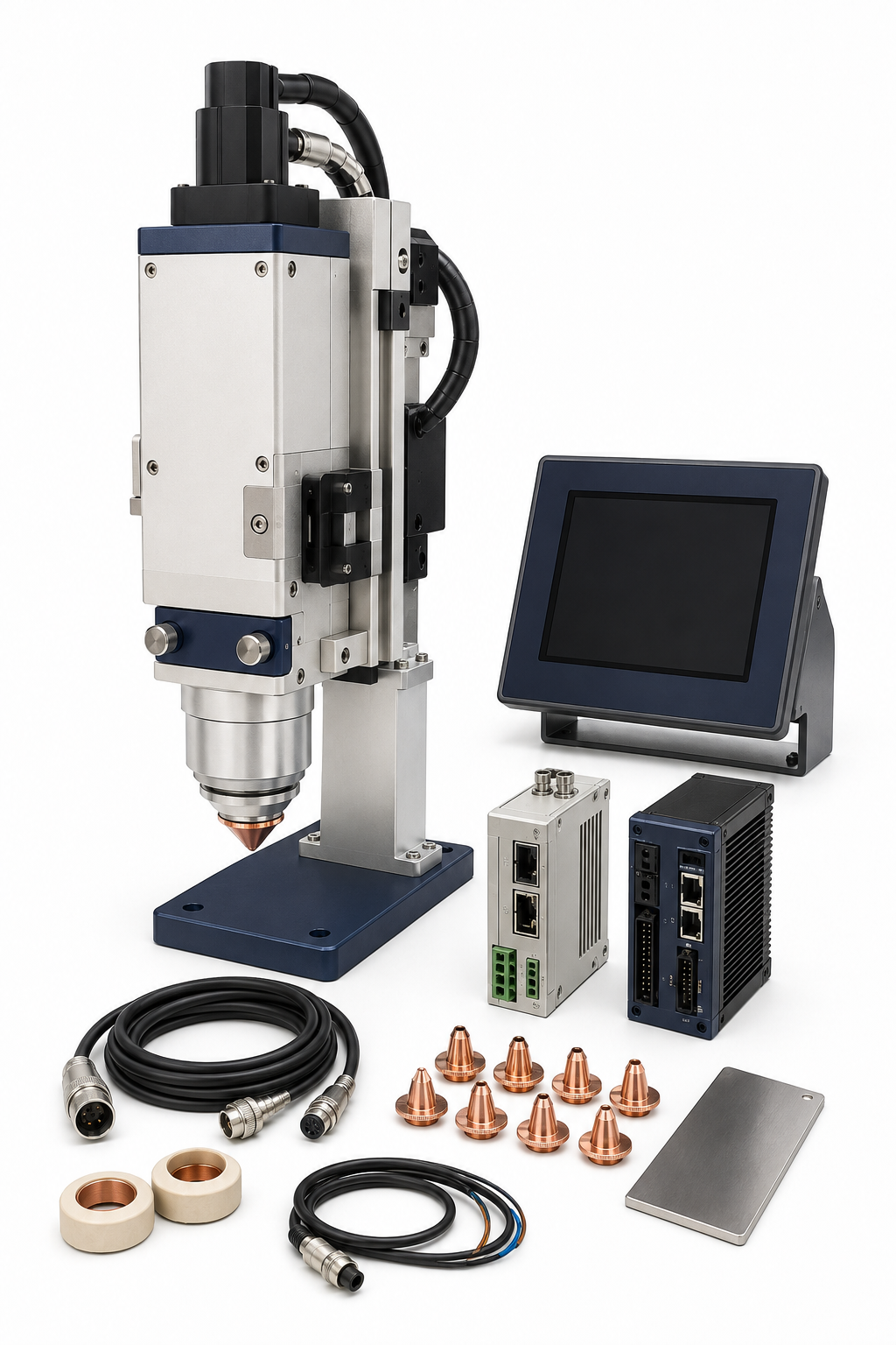 Fiber laser height control and capacitive sensor upgrade kit on a white background