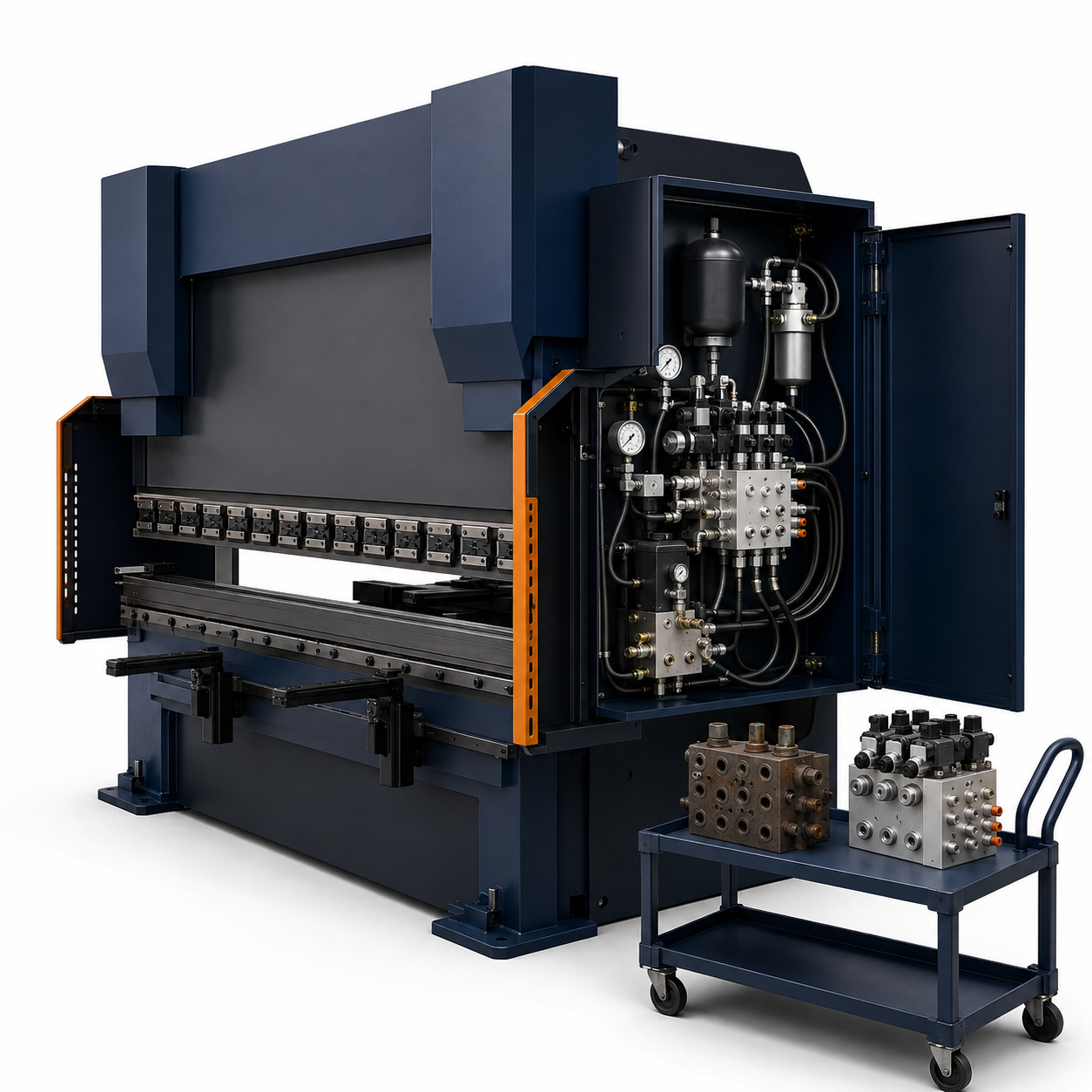 HOERBIGER press brake hydraulic valve retrofit service