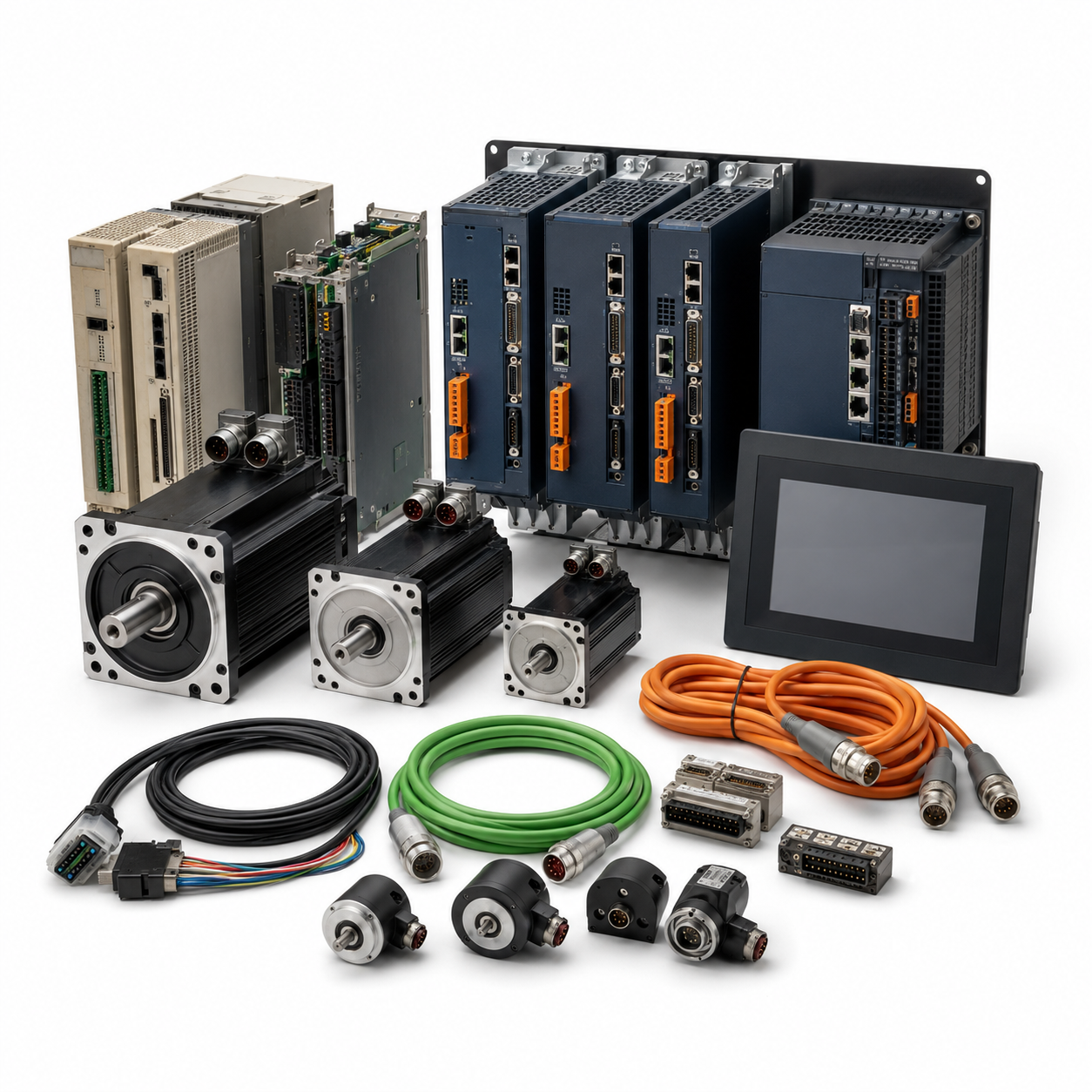 Kollmorgen servo drive and motion control retrofit equipment on white background