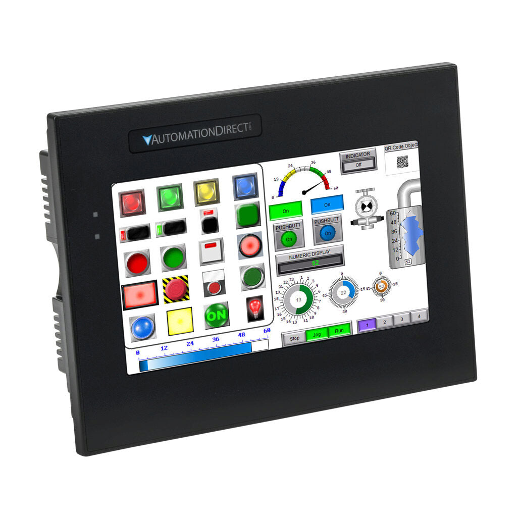 C-more CM5 series touch screen HMI, 7in color TFT LCD, resistive single-touch, widescreen, 800 x 480 pixel, WVGA, LED backlight, (1) Ethernet, (2) serial and (2) USB ports and (1) memory card slot.-CM5-T7W