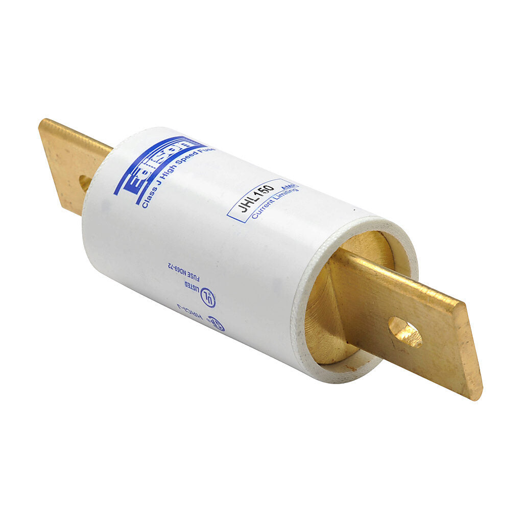 Edison drive fuse, JHL series, Class J, current-limiting, high speed, 150A, 600 VAC, knife blade, feeder/branch, semiconductor protection applications.-JHL150