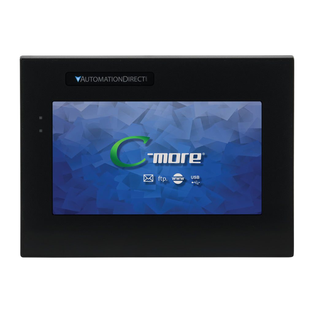 C-more CM5 series touch screen HMI, 7in color TFT LCD, resistive single-touch, widescreen, 800 x 480 pixel, WVGA, LED backlight, (1) Ethernet, (2) serial and (2) USB ports and (1) memory card slot.-CM5-T7W