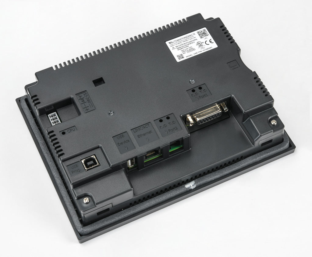 C-more CM5 series touch screen HMI, 7in color TFT LCD, resistive single-touch, widescreen, 800 x 480 pixel, WVGA, LED backlight, (1) Ethernet, (2) serial and (2) USB ports and (1) memory card slot.-CM5-T7W