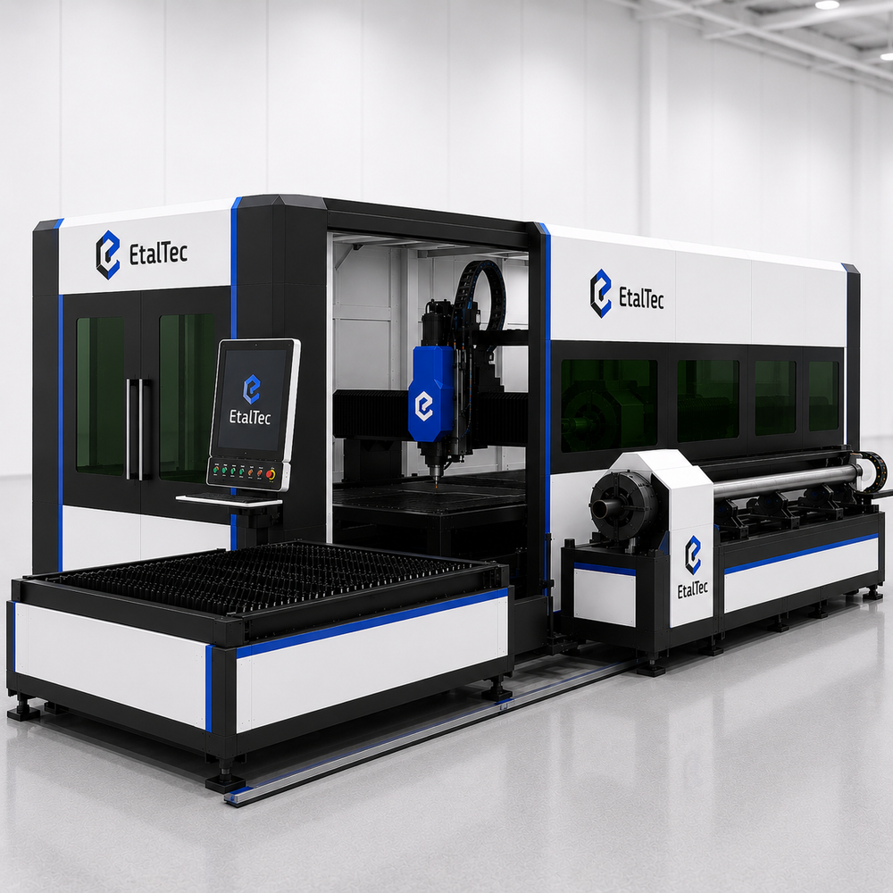 EtalTec AUTOCELL510-12000-HIGHOUTPUT USA – HighOutput Automated Tube Cell Fully Automated Enclosed 5x10 Exchange-Table + Tube Cell 12000W