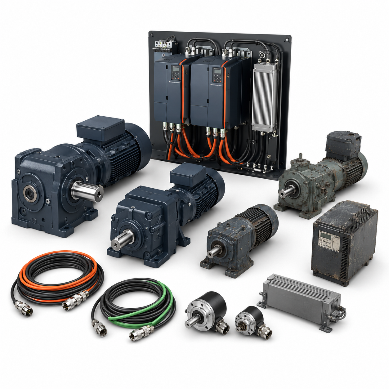 SEW-EURODRIVE motor gearbox and drive retrofit equipment on white background