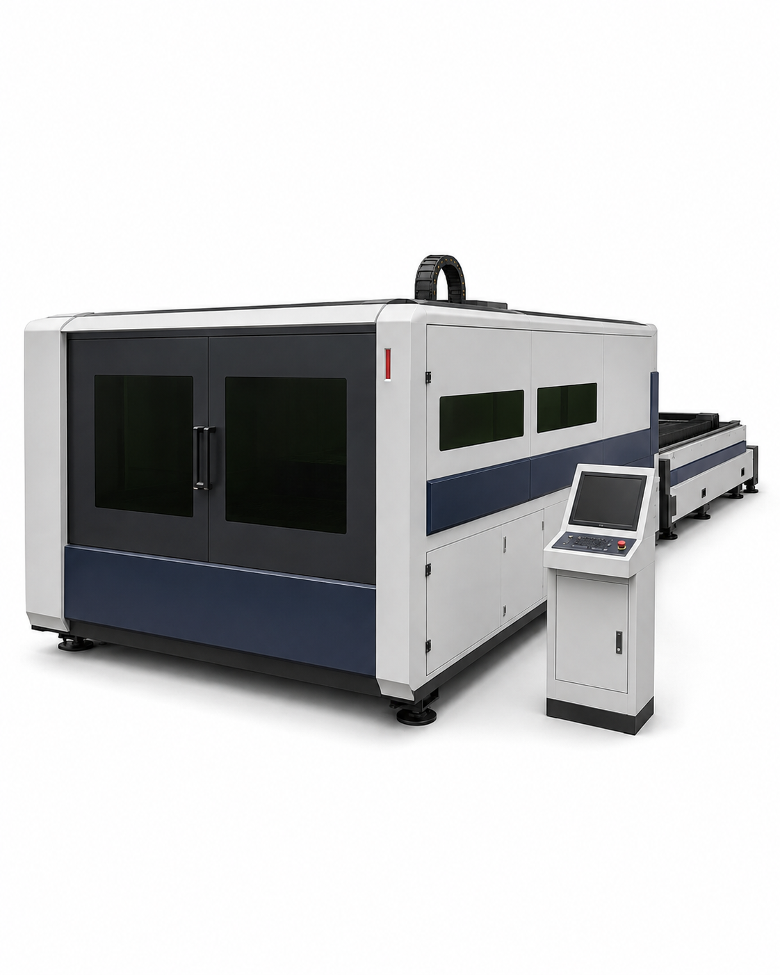 UmproTech 12kW 5×10 Enclosed Exchange-Table Fiber Laser Cutting Machine