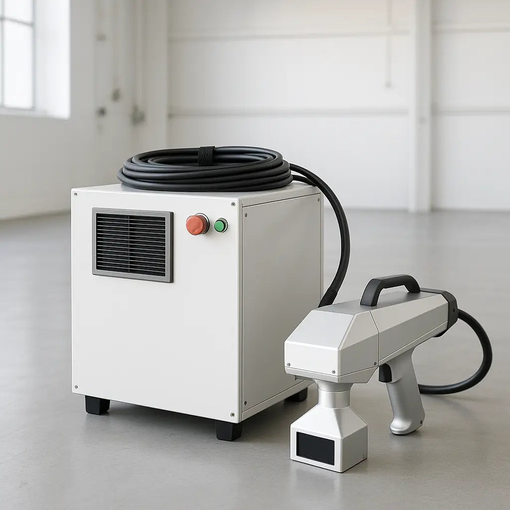 Umprotech 150W Pulsed Fiber Laser Cleaning System, 100mm Scan, Air Cooled - UmproTech