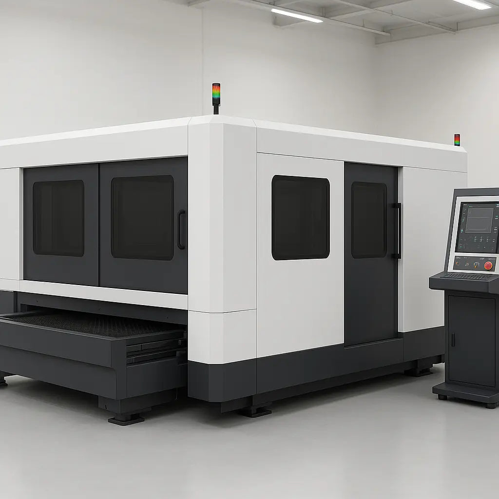 UmproTech 2060HP Enclosed Fiber Laser Cutting System 2030×6050 mm, up to 30 kW USA — UmproTech fiber laser cutting machine quote review for U.S. fabrication and manufacturing