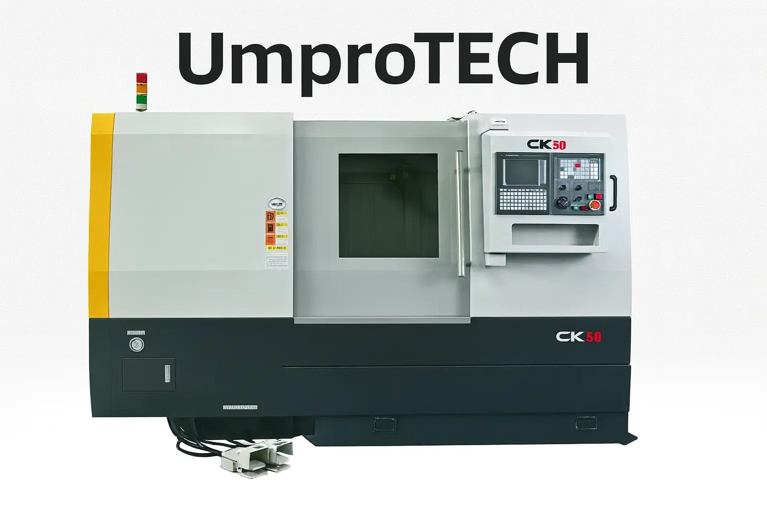 UmproTech CNC Lathes — 28 in Swing × 100 in CNC Lathe • 12 in Chuck Fanuc
