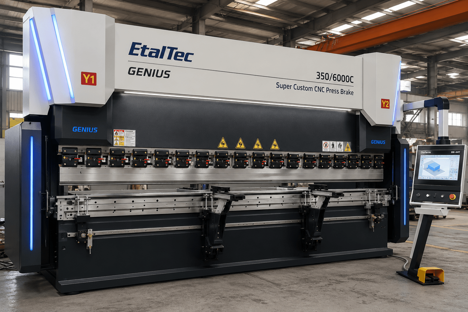 Heavy-duty tandem press brake