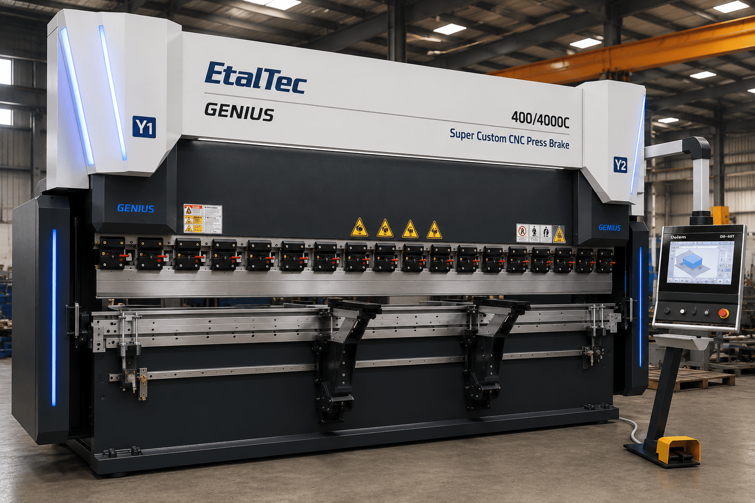 EtalTec GENIUS Heavy-Duty CNC Press Brakes — GENIUS 400/4000C 400 Ton × 13 ft