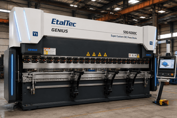 EtalTec GENIUS Heavy-Duty CNC Press Brakes — GENIUS 500/6000C 500 Ton × 20 ft
