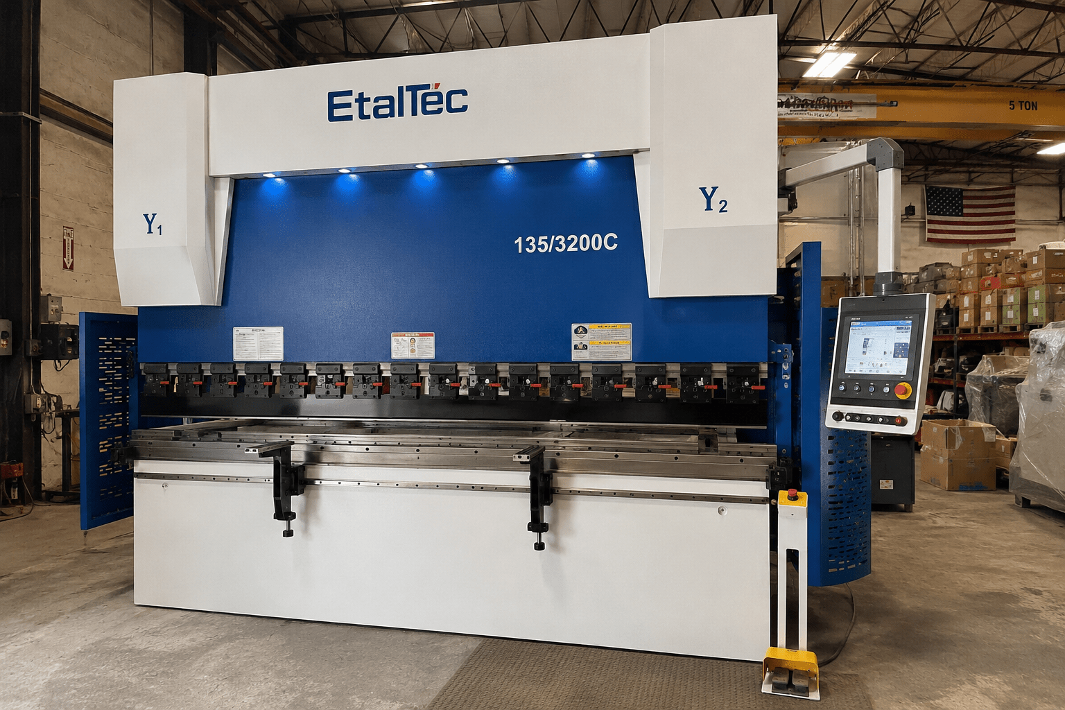 UmproTech EtalTec HBM 135/3200C DA53T 135 Ton x 10 ft CNC Press Brake USA - UmproTech