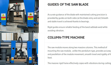 ANCHU SawCut 18 in x 18 in CNC Metal Bandsaw Line USA for U.S. fabrication and metalworking shops - view 2