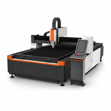 UmproTech 4 by 8 foot 2kW fiber laser cutter rental on a white background
