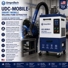 UmproTech UDC-MOBILE-2.2KW Smart Mobile Welding Fume Extractor USA - UmproTech